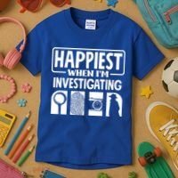 Private Detective Crime Investigator Investigating Cool Gift Kids T-Shirt thumb 3