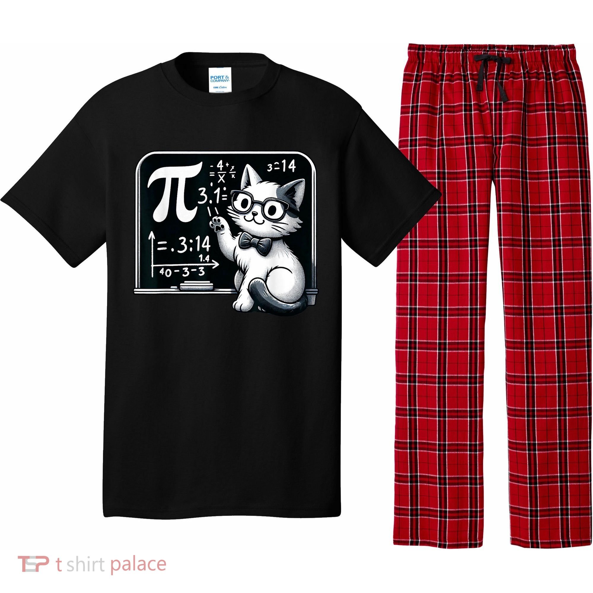 Pi Day Cat Pajama Set