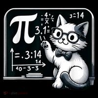 Pi Day Cat Women's Hoodie thumb 2