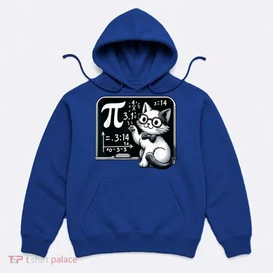 Pi Day Cat Hoodie