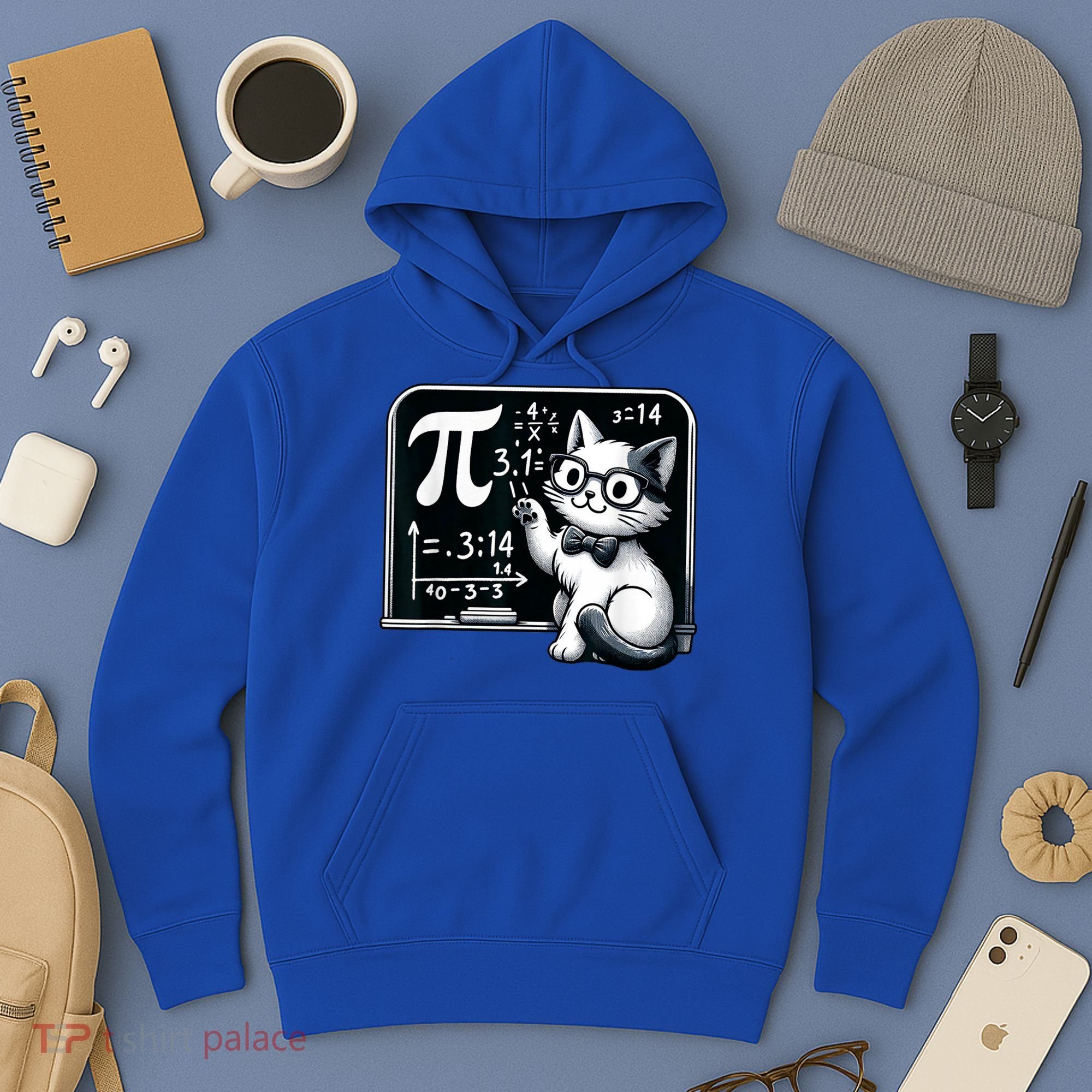 Pi Day Cat Hoodie