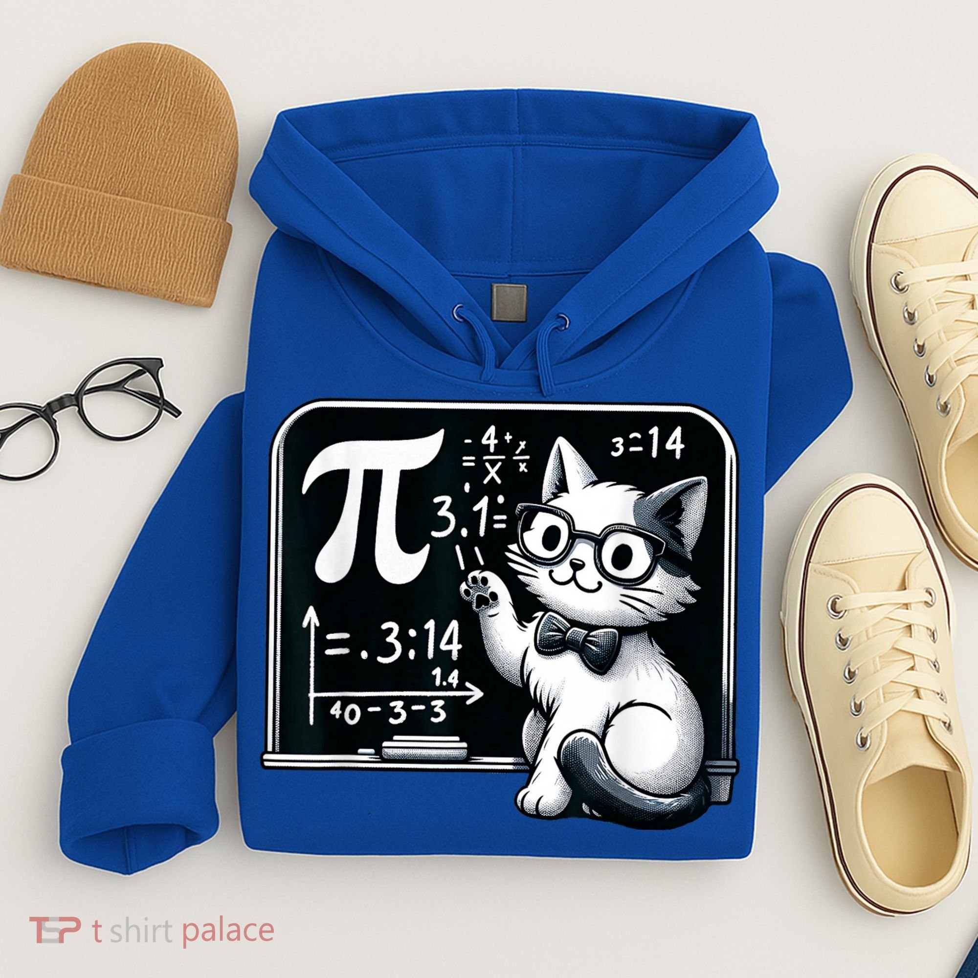 Pi Day Cat Hoodie