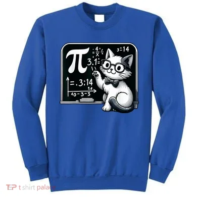 Pi Day Cat Sweatshirt