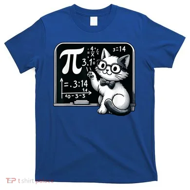 Pi Day Cat T-Shirt