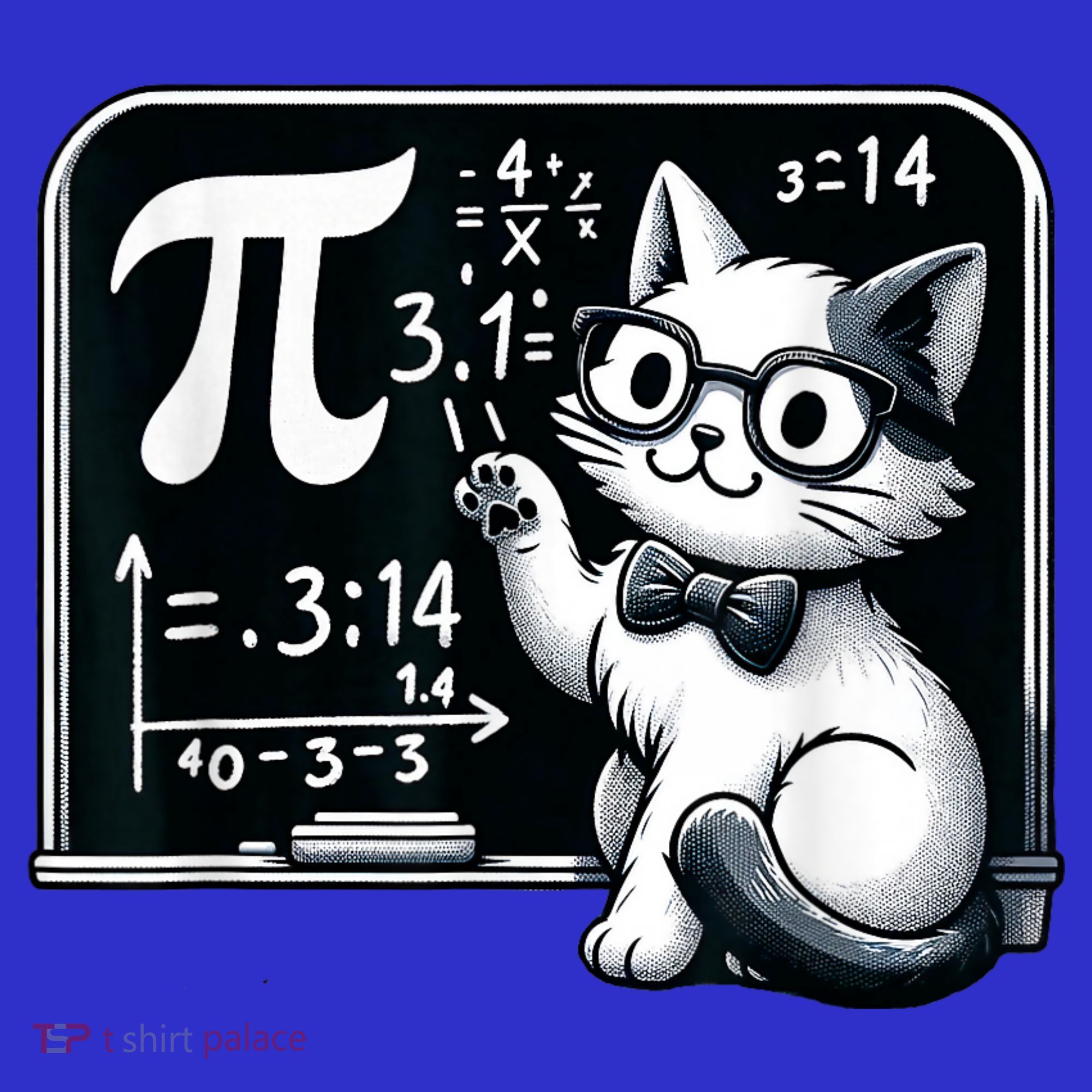 Pi Day Cat Coaster