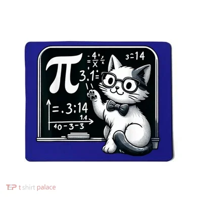 Pi Day Cat Mousepad
