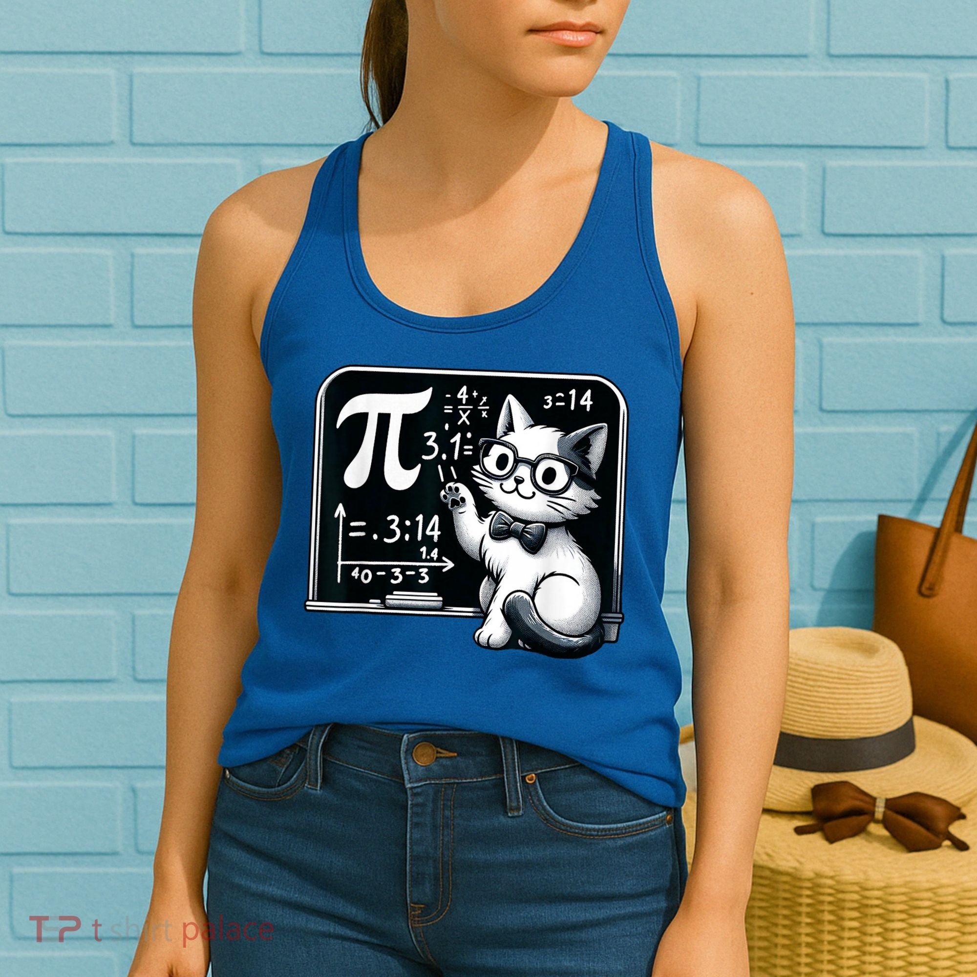 Pi Day Cat Women's Tank Top