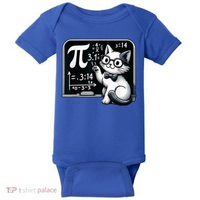 Pi Day Cat Baby Bodysuit