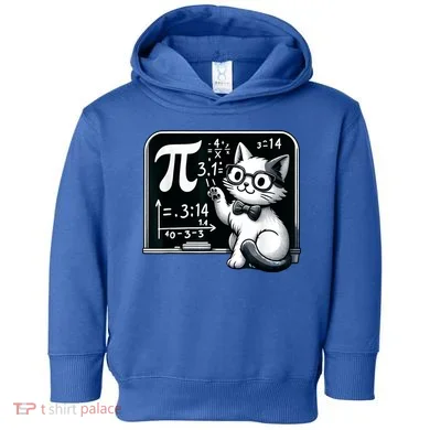 Pi Day Cat Toddler Hoodie