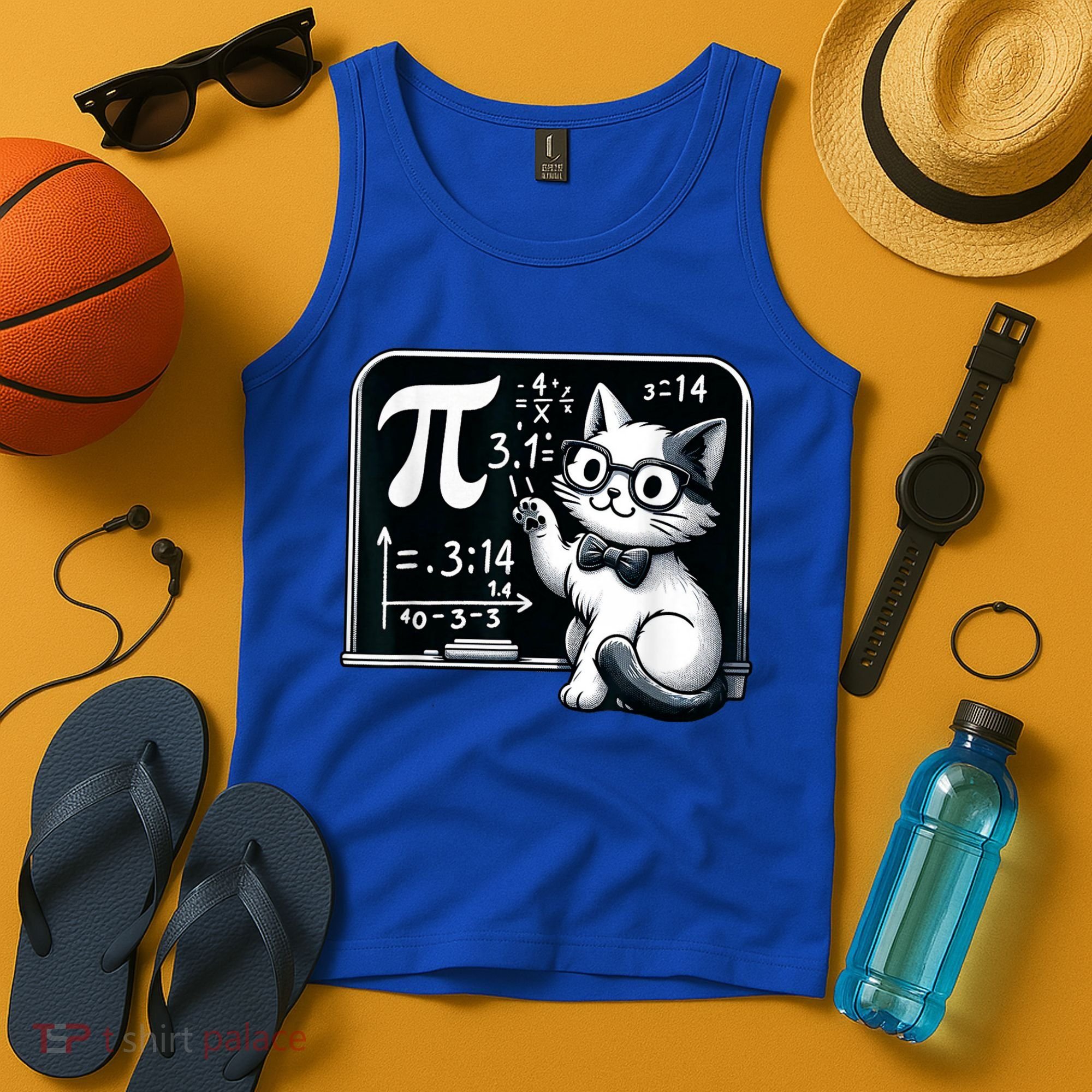 Pi Day Cat Tank Top
