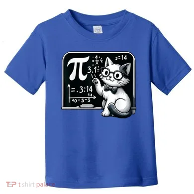 Pi Day Cat Toddler T-Shirt