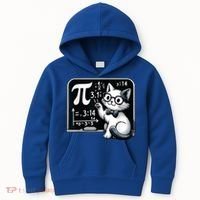 Pi Day Cat Kids Hoodie thumb 0