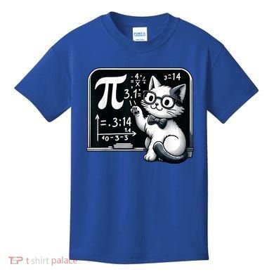 Pi Day Cat Kids T-Shirt