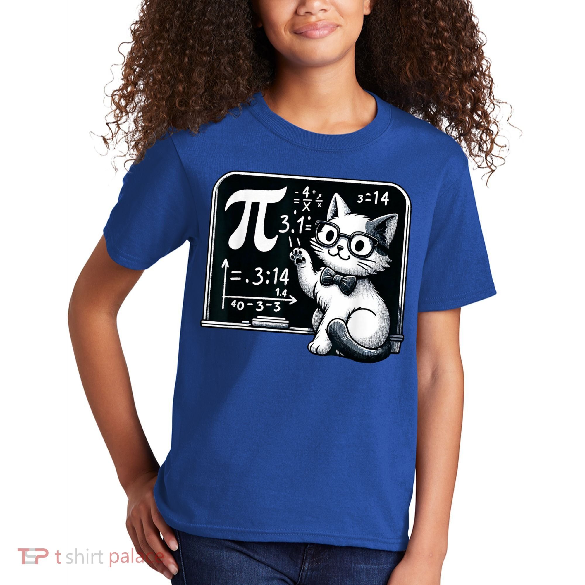 Pi Day Cat Kids T-Shirt