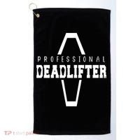 Professional Deadlifter Coffin Funny Mortician Saying Funny Gift Golf Towel thumb 0