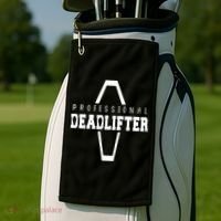 Professional Deadlifter Coffin Funny Mortician Saying Funny Gift Golf Towel thumb 2