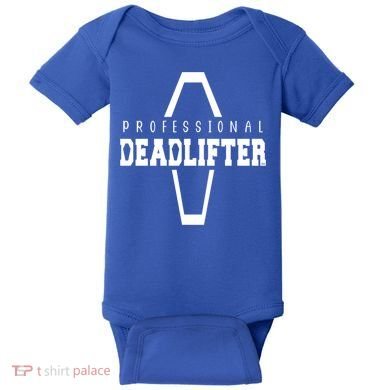 Professional Deadlifter Coffin Funny Mortician Saying Funny Gift Baby Bodysuit