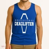 Professional Deadlifter Coffin Funny Mortician Saying Funny Gift Tank Top thumb 3