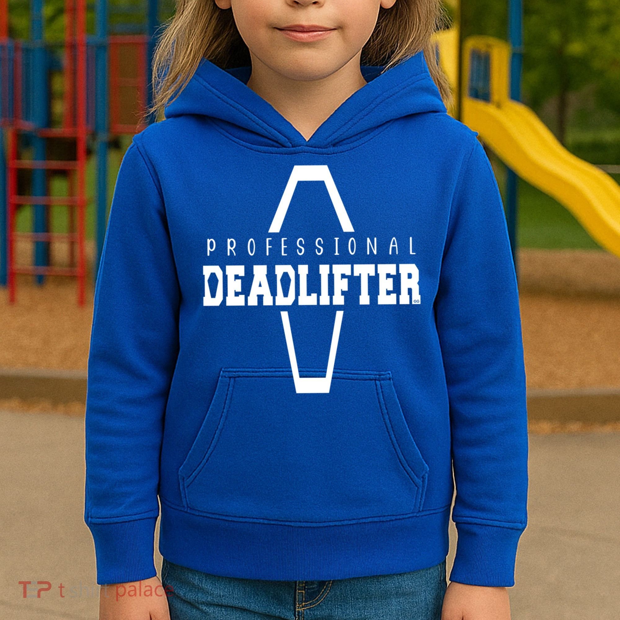Professional Deadlifter Coffin Funny Mortician Saying Funny Gift Kids Hoodie