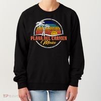 Playa Del Carmen Retro Sunset Women's Sweatshirt thumb 0