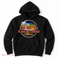 Playa Del Carmen Retro Sunset Hoodie thumb 0