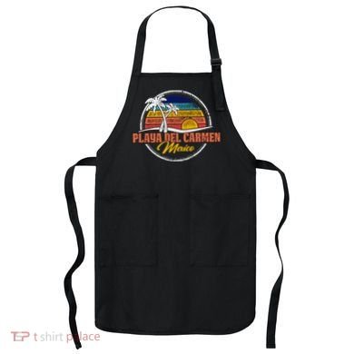 Playa Del Carmen Retro Sunset Apron