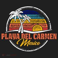 Playa Del Carmen Retro Sunset Beanie thumb 2