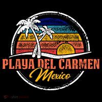 Playa Del Carmen Retro Sunset Women's Hoodie thumb 2