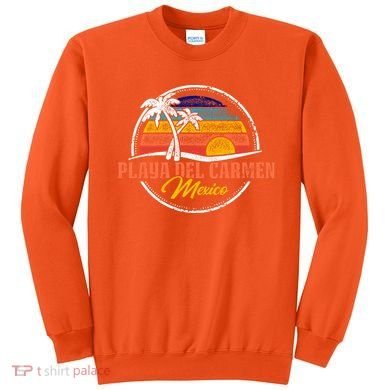 Playa Del Carmen Retro Sunset Sweatshirt