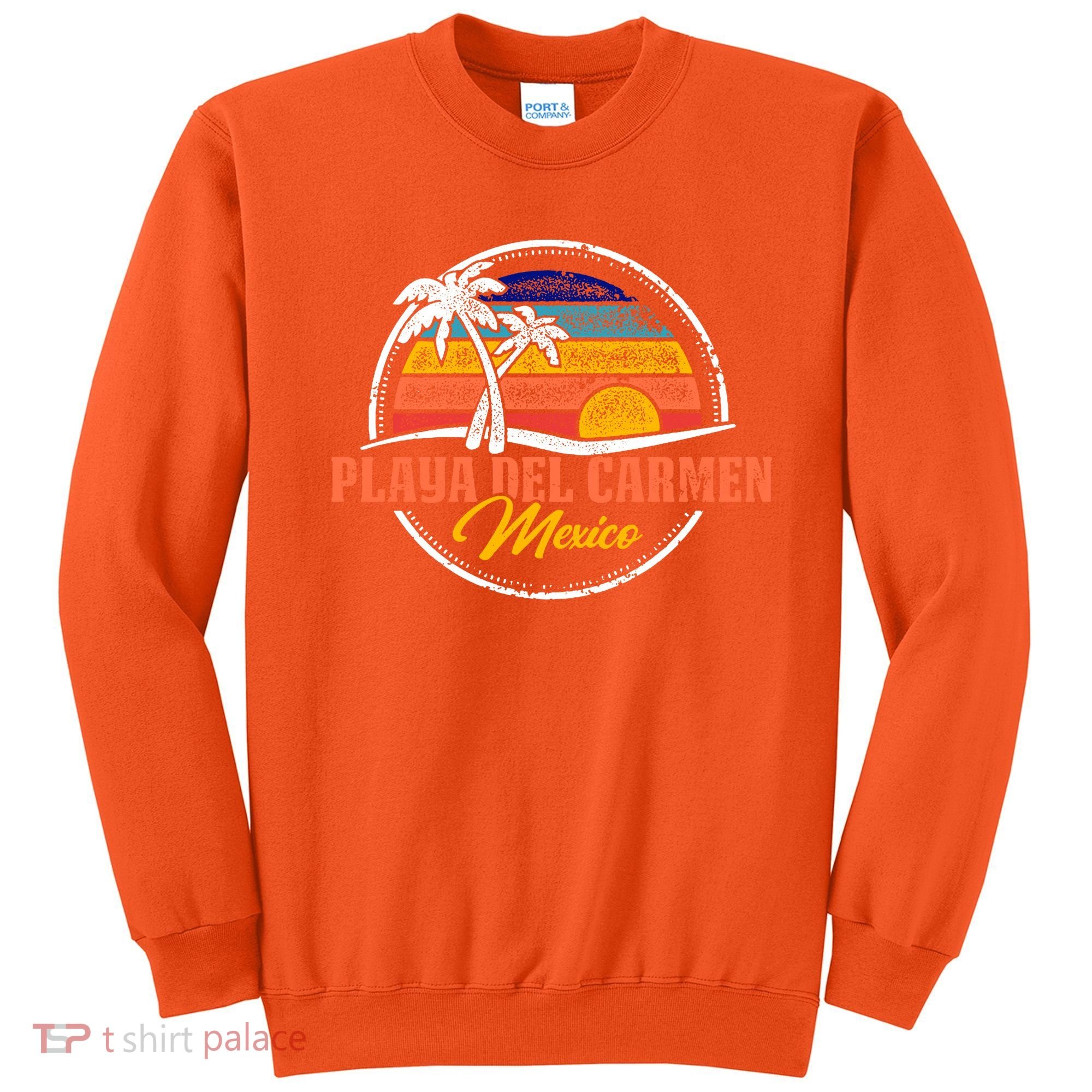 Playa Del Carmen Retro Sunset Sweatshirt