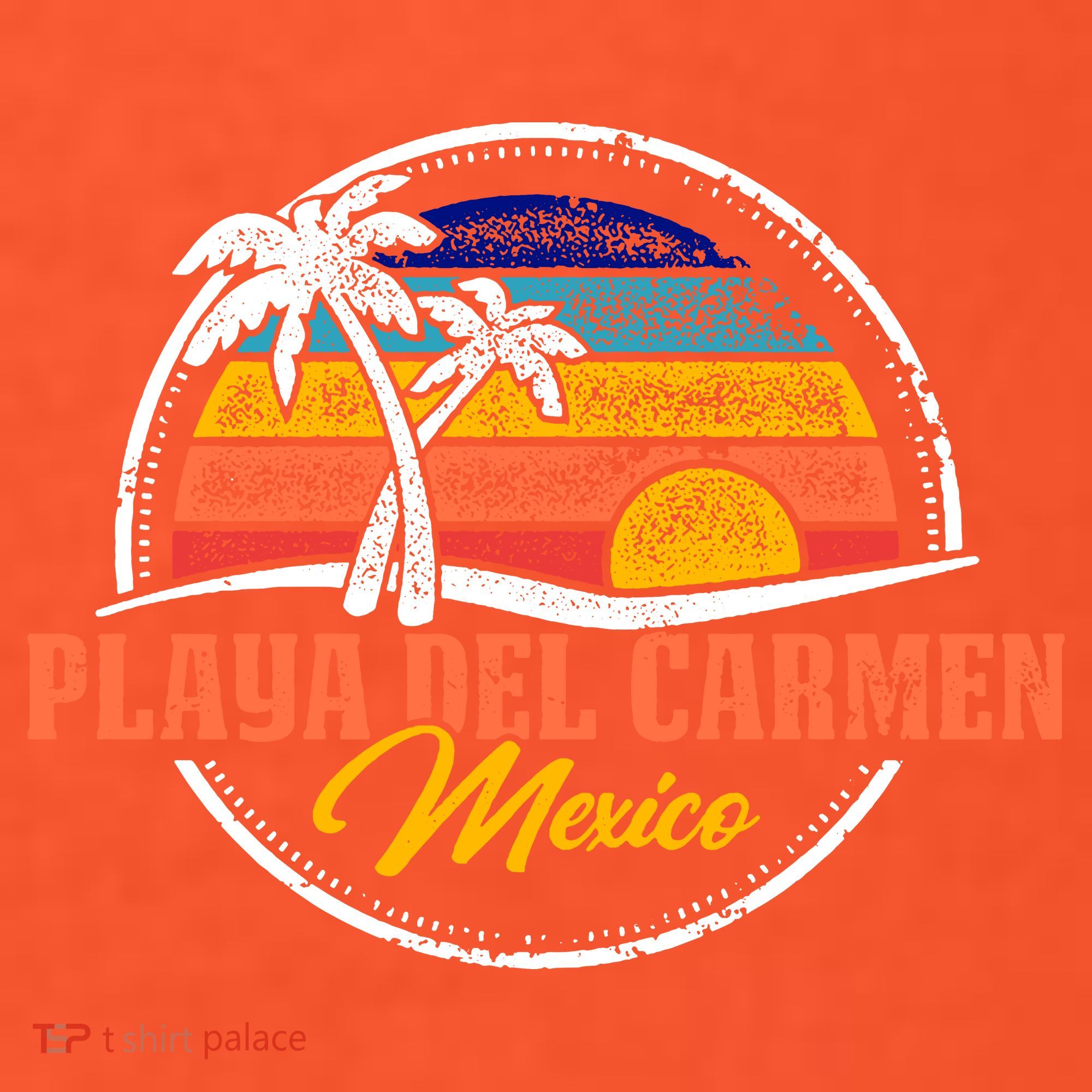 Playa Del Carmen Retro Sunset Visor
