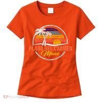 Playa Del Carmen Retro Sunset Women's T-Shirt thumb 0