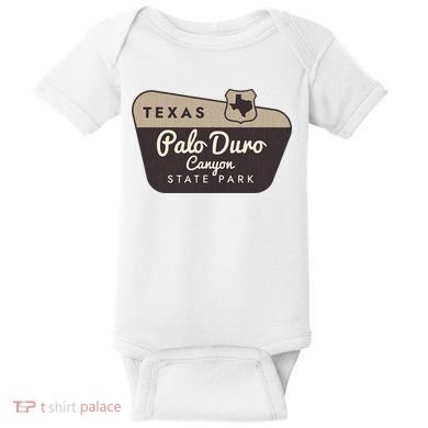 Palo Duro Canyon State Park Texas Tx Welcome Sign Vacation Baby Bodysuit
