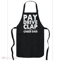 Pay Drive Clap Cheer Dad Cheerleading Father Cheerleader Apron thumb 0