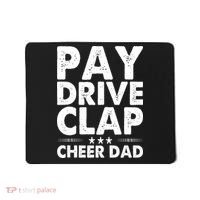 Pay Drive Clap Cheer Dad Cheerleading Father Cheerleader Mousepad thumb 0