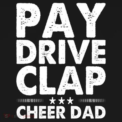 Pay Drive Clap Cheer Dad Cheerleading Father Cheerleader Ornament