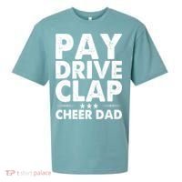 Pay Drive Clap Cheer Dad Cheerleading Father Cheerleader Sueded Cloud Jersey T-Shirt thumb 0