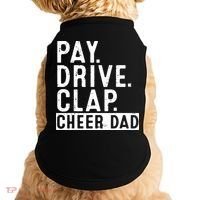 Pay Drive Clap Cheer Dad Cheerleading funny Father Day Doggie Tank thumb 0