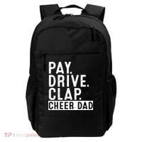 Pay Drive Clap Cheer Dad Cheerleading funny Father Day Backpack thumb 0