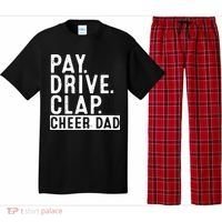 Pay Drive Clap Cheer Dad Cheerleading funny Father Day Pajama Set thumb 0