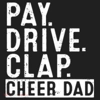 Pay Drive Clap Cheer Dad Cheerleading funny Father Day 24oz Duet Stainless Steel Tumbler thumb 2