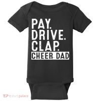 Pay Drive Clap Cheer Dad Cheerleading funny Father Day Baby Bodysuit thumb 0