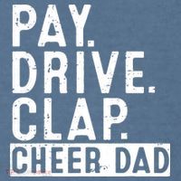Pay Drive Clap Cheer Dad Cheerleading funny Father Day Comfort Colors Garment-Dyed Hooded Sweatshirt thumb 2