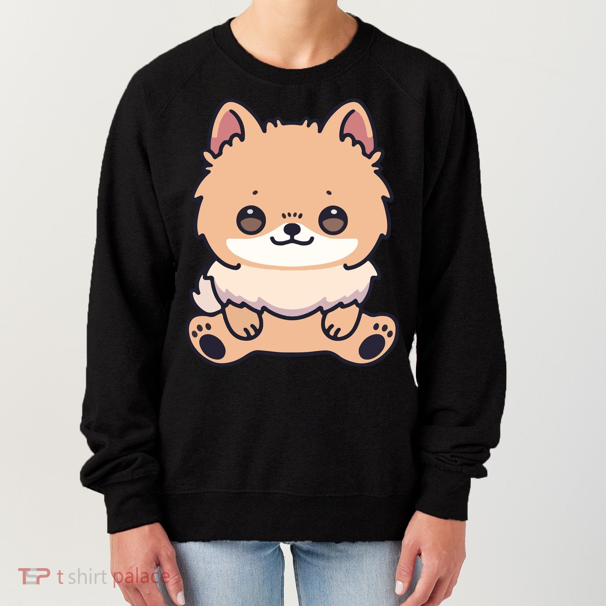 Pomeranian Dog Cute Owner Puppy Women's Sweatshirt