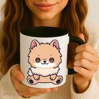 Pomeranian Dog Cute Owner Puppy Coffee Mug thumb 3
