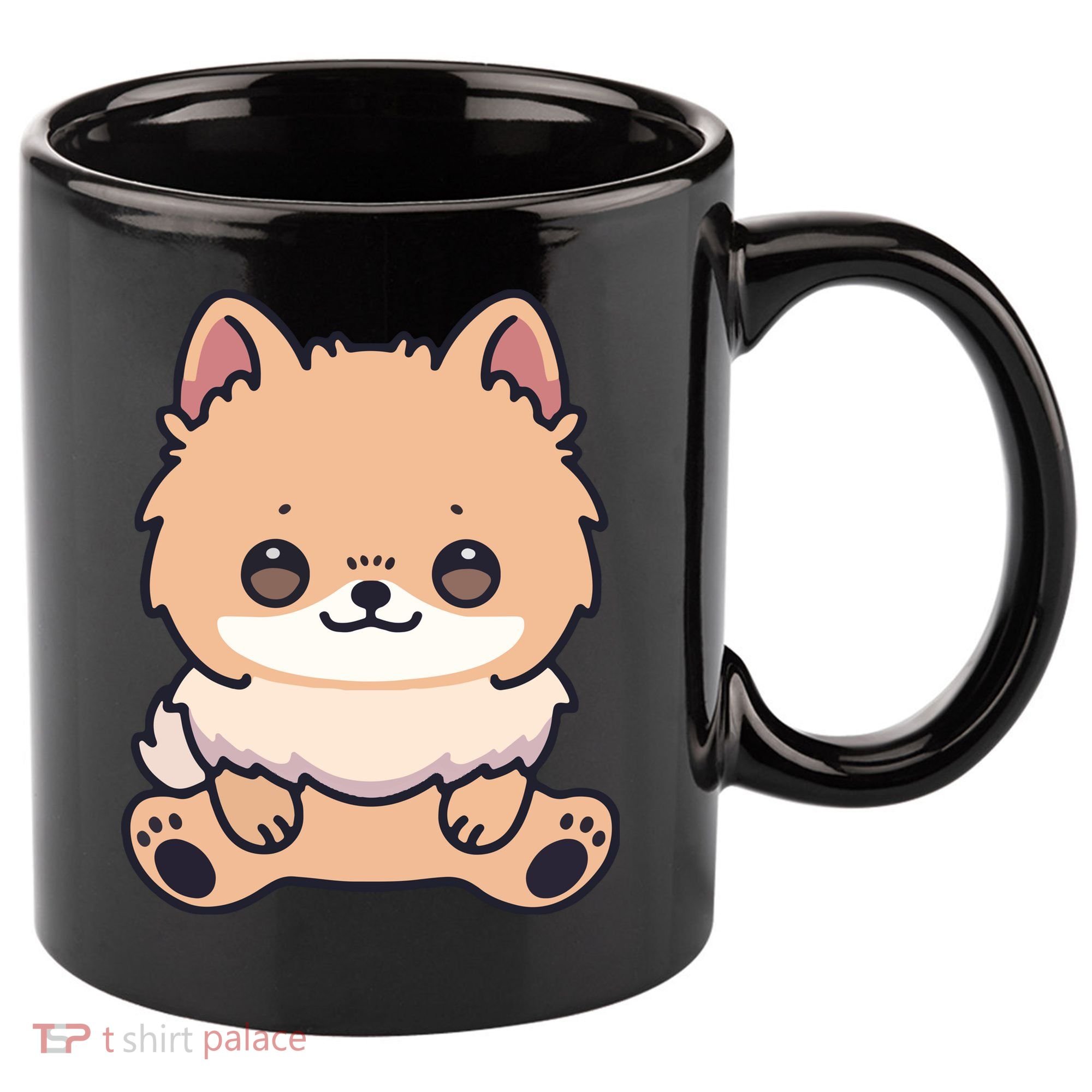 Pomeranian Dog Cute Owner Puppy 11oz C Handle Ceramic Mug