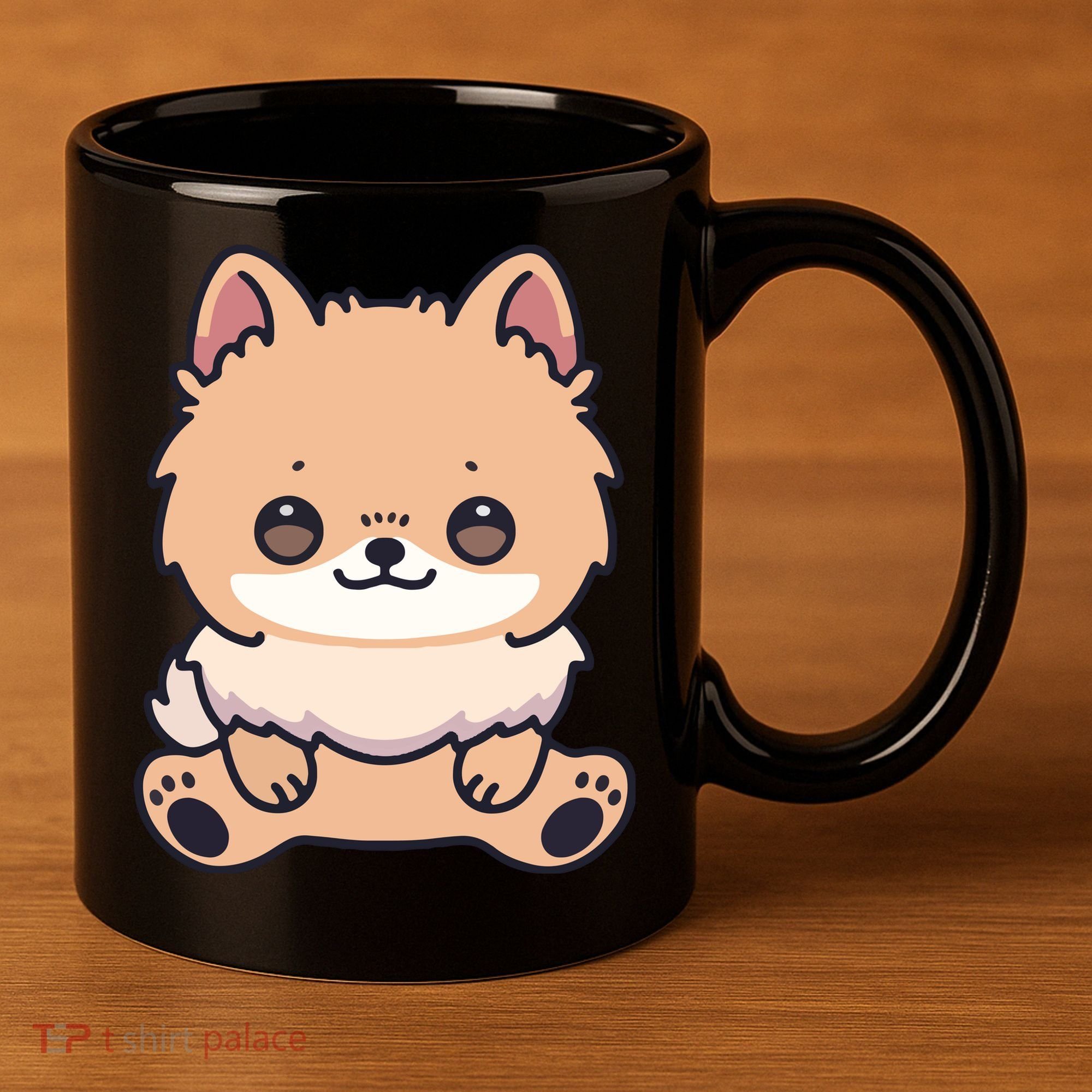 Pomeranian Dog Cute Owner Puppy 11oz C Handle Ceramic Mug