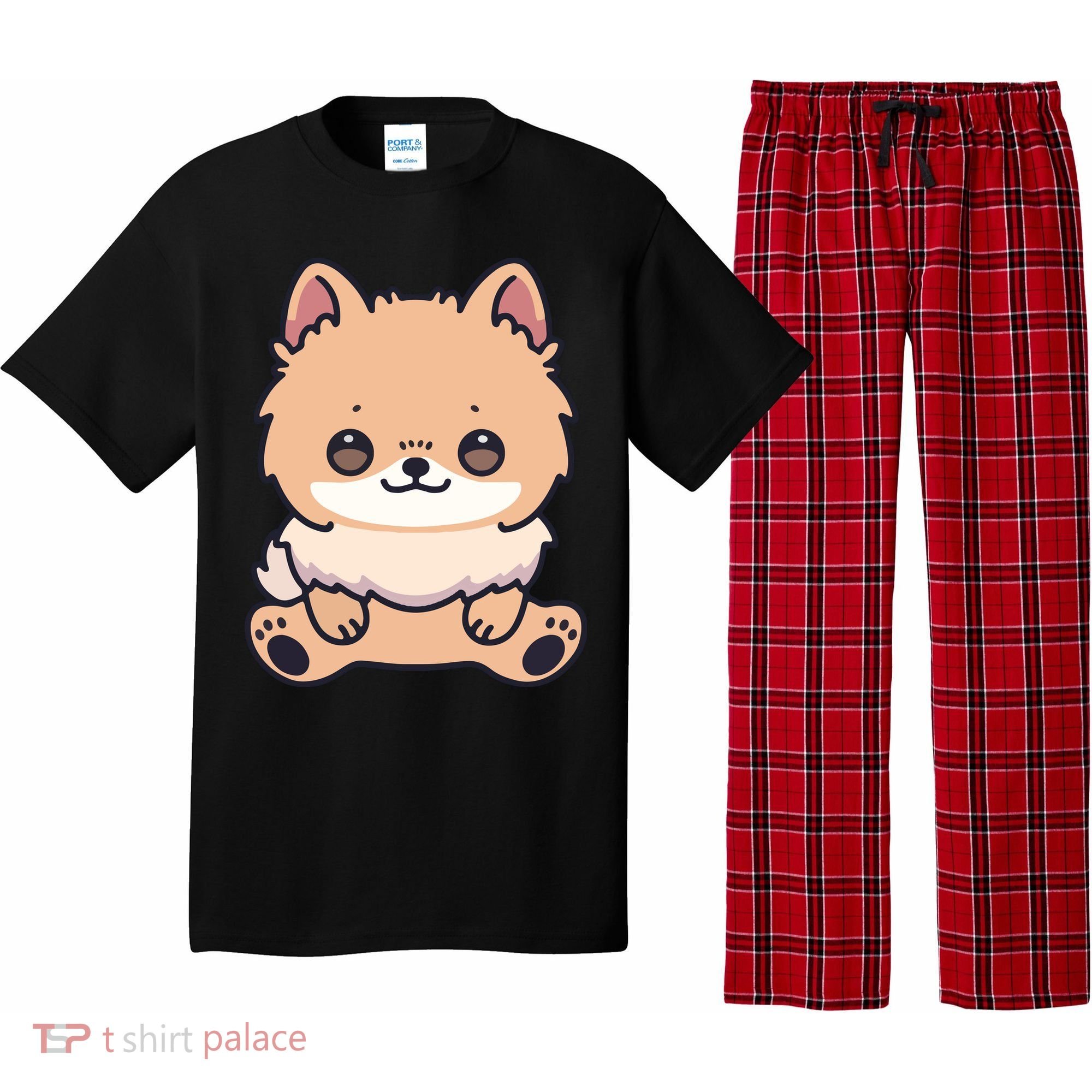 Pomeranian Dog Cute Owner Puppy Pajama Set