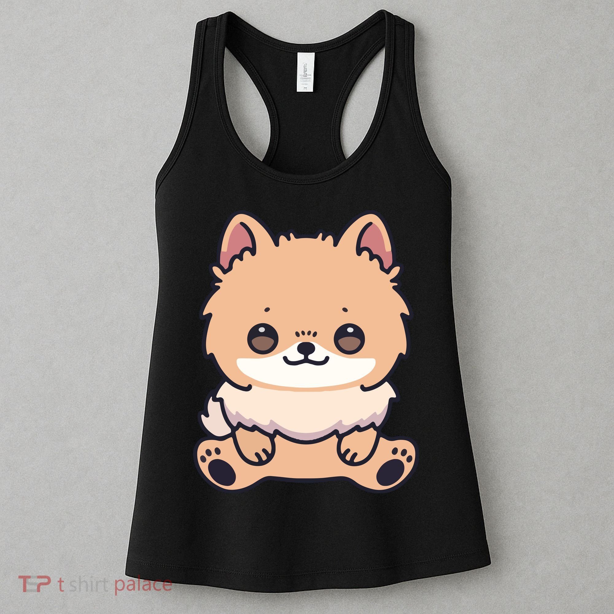 Pomeranian Dog Cute Owner Puppy Women's Tank Top