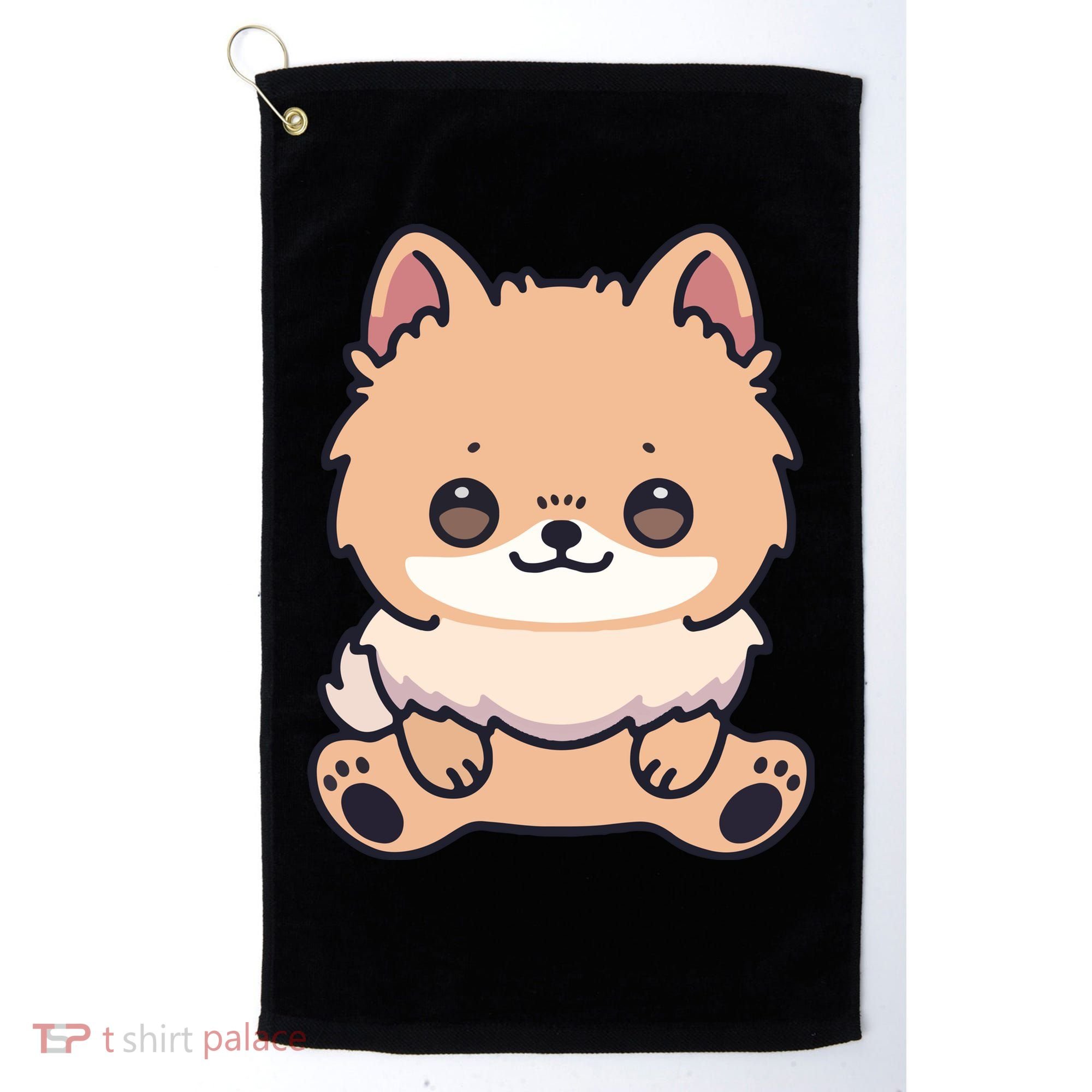 Pomeranian Dog Cute Owner Puppy Golf Towel